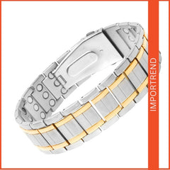 Stainless Steel Bracelet with Magnets & Sizing Tool