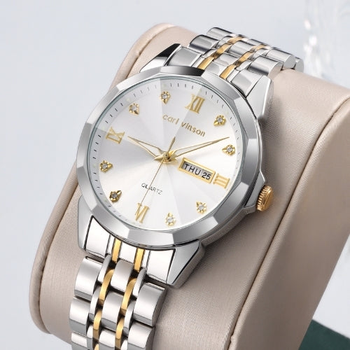 Men’s Quartz Watch with Luminous, Calendar Function