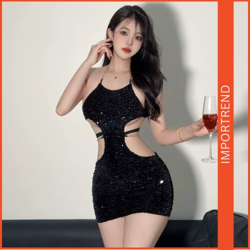 lingerie halter neck backless nightwear