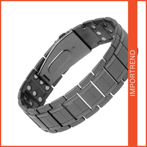Stainless Steel Bracelet with Magnets & Sizing Tool