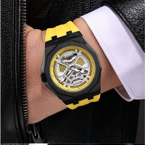 Men's Sports, Mechanical, Silicone Strap Watch