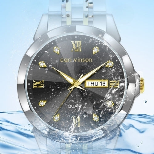Men’s Quartz Watch with Luminous, Calendar Function