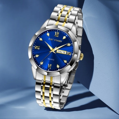 Men’s Quartz Watch with Luminous, Calendar Function
