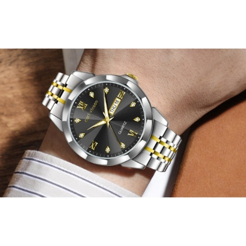 Men’s Quartz Watch with Luminous, Calendar Function