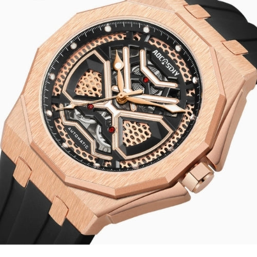 Men's Sports, Mechanical, Silicone Strap Watch