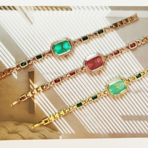 Diamond-Studded British Bracelet Watch for Women