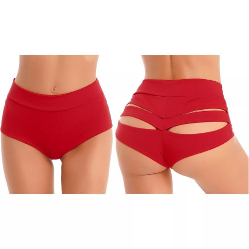 Women's High Waist Cut-Out Hot Pants