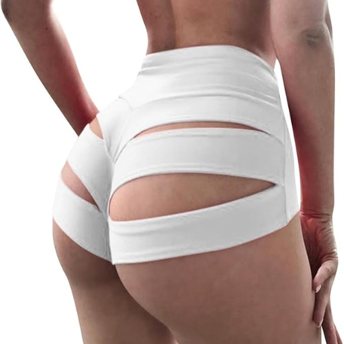 Women's High Waist Cut-Out Hot Pants