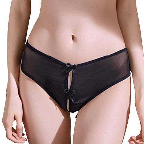 Lace Open-Crotch Panties Mesh Lingerie
