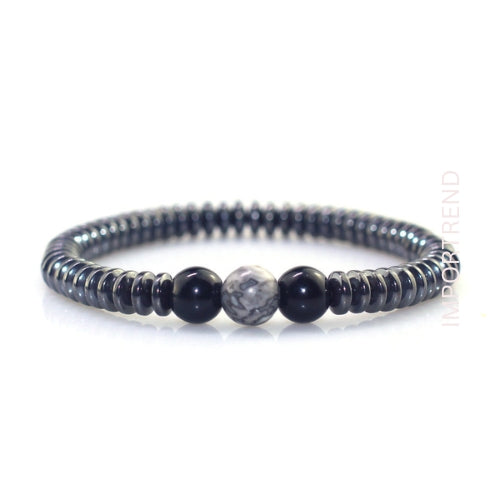 Adjustable Hematite Bracelet for Men & Women