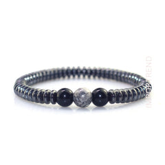 Adjustable Hematite Bracelet for Men & Women
