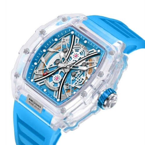 Transparent Men's Luminous Silicone Watch