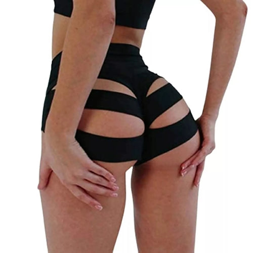 Women's High Waist Cut-Out Hot Pants