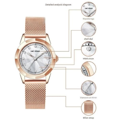 Ladies Diamond Simple Fashion Alloy Watch