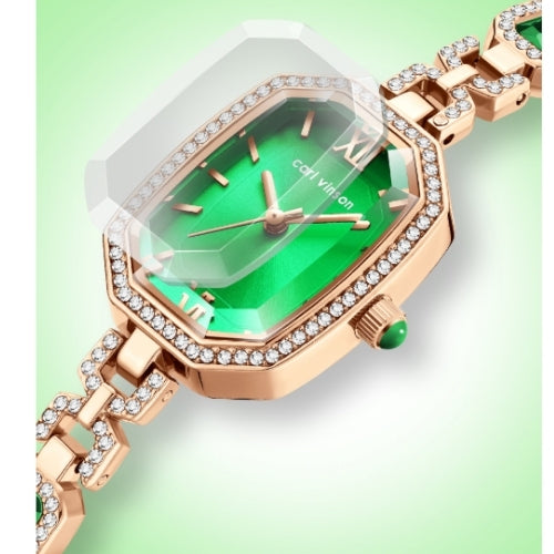 Diamond-Studded British Bracelet Watch for Women