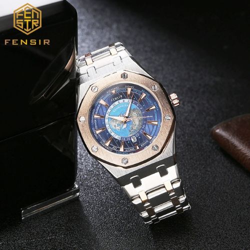 Men's Earth Style Square Quartz Watch