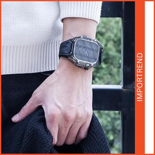 Rugged Band Shockproof PC Frame Bumper Case Compatible with Apple Watch