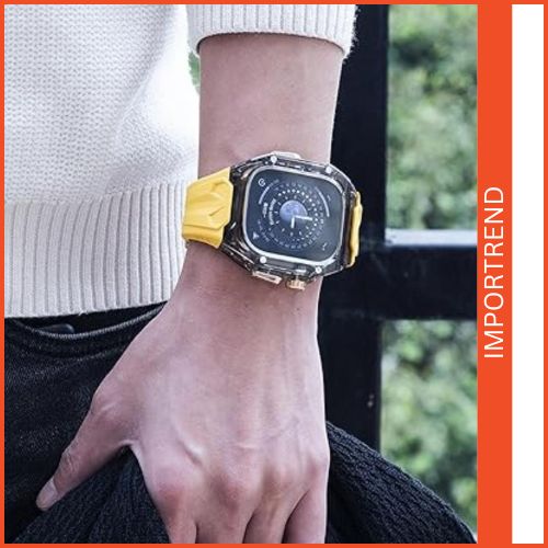 Rugged Band Shockproof PC Frame Bumper Case Compatible with Apple Watch