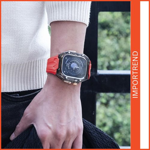 Rugged Band Shockproof PC Frame Bumper Case Compatible with Apple Watch