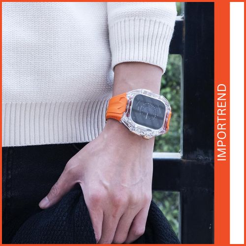 Rugged Band Shockproof PC Frame Bumper Case Compatible with Apple Watch