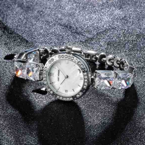 Women's Quartz Watch – Diamond Accents
