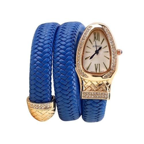 Women's Leather Strap Snake Watch