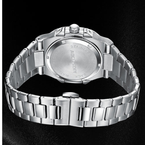 Men's Diamond Watch & Stainless Steel Strap