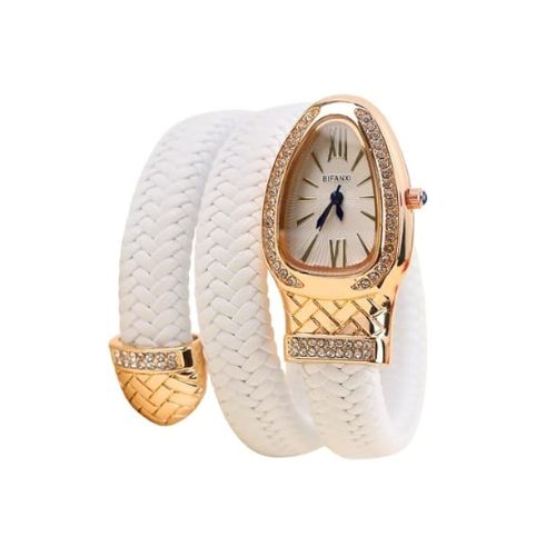 Women's Leather Strap Snake Watch