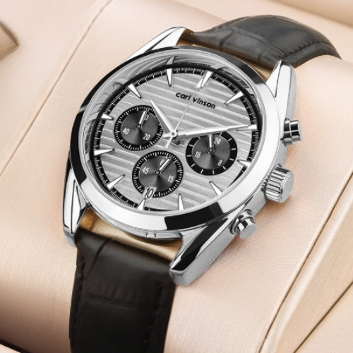Men's Quartz Watch Chronograph, Waterproof