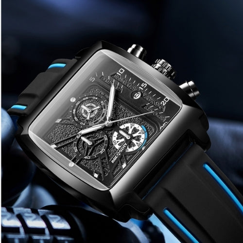 Men's Large Square Quartz Watch