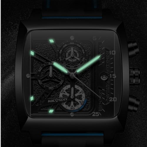 Men's Large Square Quartz Watch