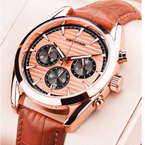 Men's Quartz Watch Chronograph, Waterproof