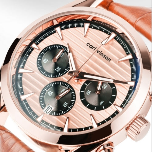 Men's Quartz Watch Chronograph, Waterproof