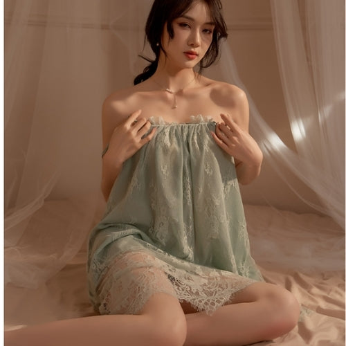 Lace Halter Neck Nightwear – Elegant