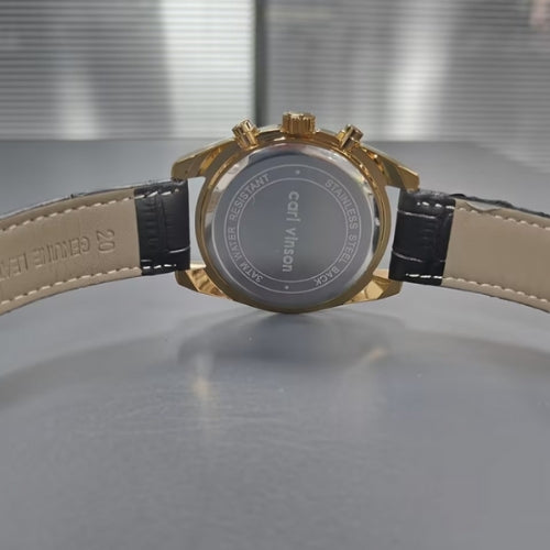 Men's Quartz Watch Chronograph, Waterproof