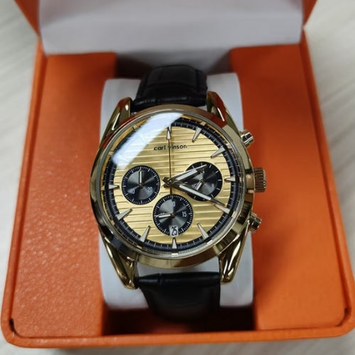Men's Quartz Watch Chronograph, Waterproof