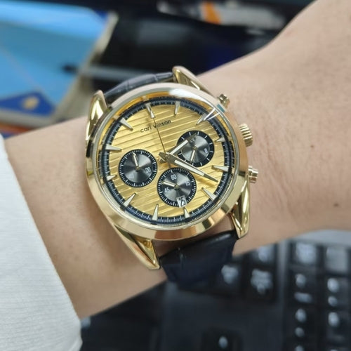 Men's Quartz Watch Chronograph, Waterproof