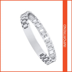 Curved Engravable Couple Bracelet for Men & Women