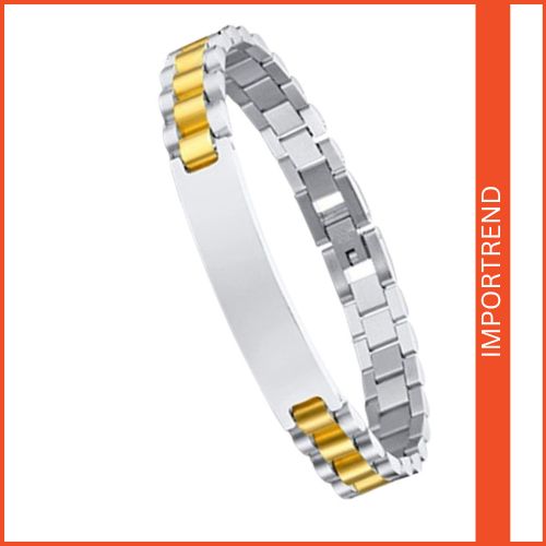 Curved Engravable Couple Bracelet for Men & Women