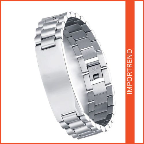 Curved Engravable Couple Bracelet for Men & Women