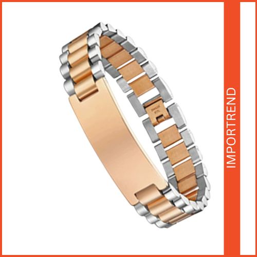 Curved Engravable Couple Bracelet for Men & Women