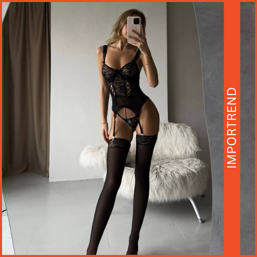 Sexy Lingerie - Sexy Women's Lace Straps Hot Girl Stylish Inner Wear Nightwear