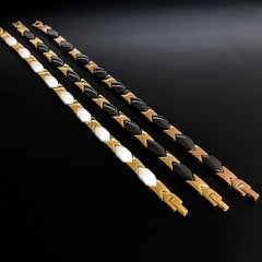 Fish-Shaped Gold Magnet Bracelet for Female
