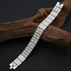 Ceramic Double Row Bracelet for Men's