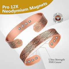 Magnetic Bracelet with Neodymium Magnets for Men's