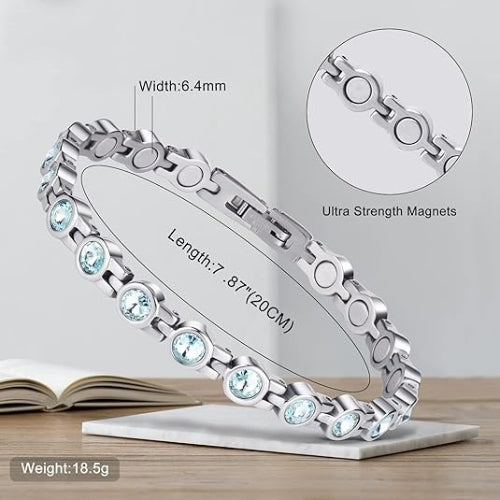 Women's Rhinestone Magnetic Bracelet