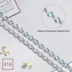 Women's Rhinestone Magnetic Bracelet