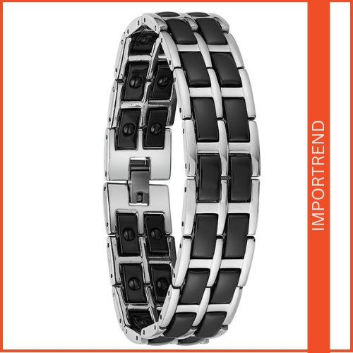 Ceramic Double Row Bracelet for Men's