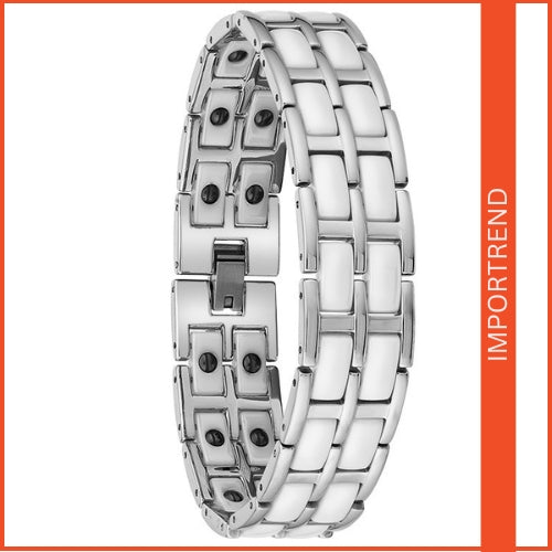 Ceramic Double Row Bracelet for Men's