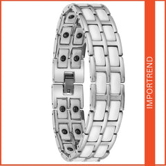 Ceramic Double Row Bracelet for Men's